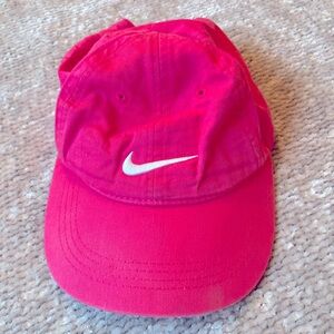 Nike Girls Pink Ball Cap Hat Adjustable Size 4-6x